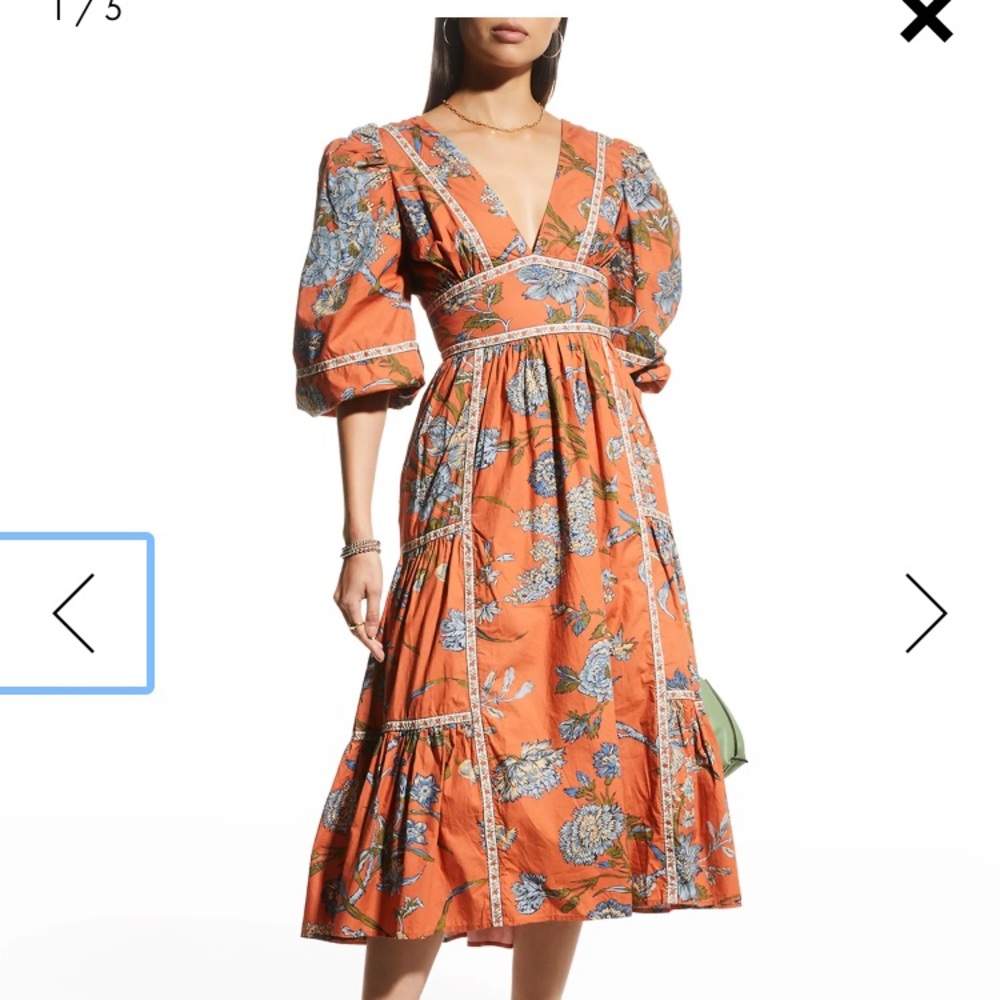 Love the label for anthro puff sleeve dress